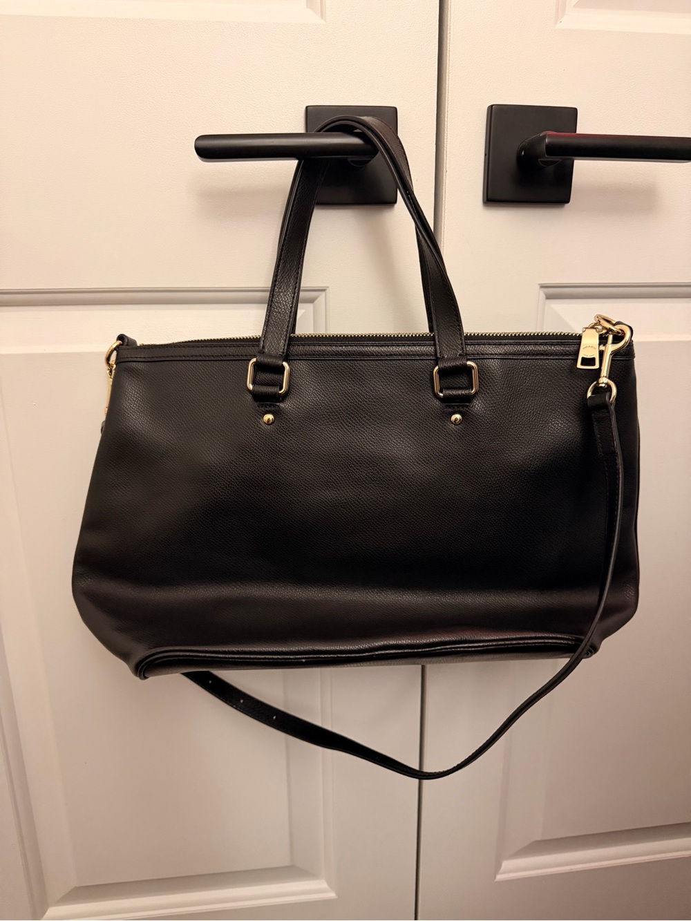 COACH Crossgrain Pleated Tote - Picture 3 of 5